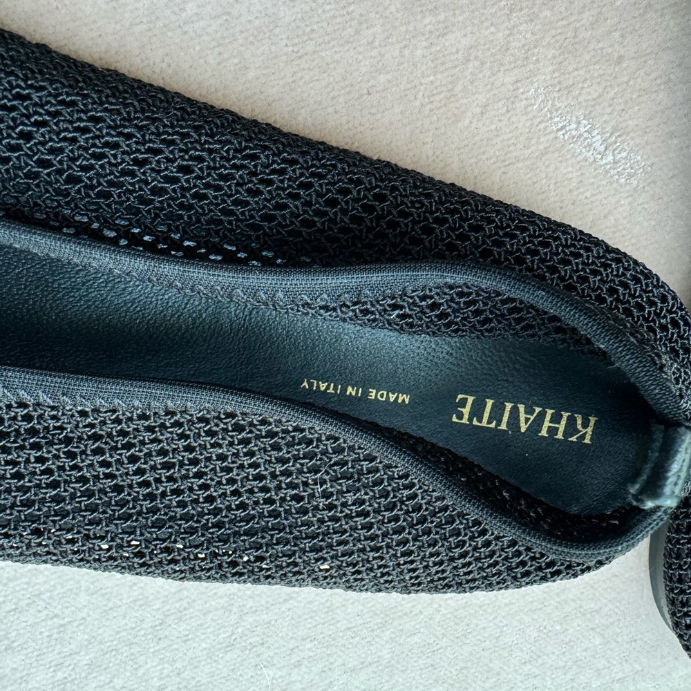 KHAITE Black Mesh Flats - Picture 6 of 9